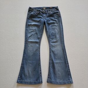 Silver Jeans Camden Rose Bell Bottoms Lowrise Cotton Denim